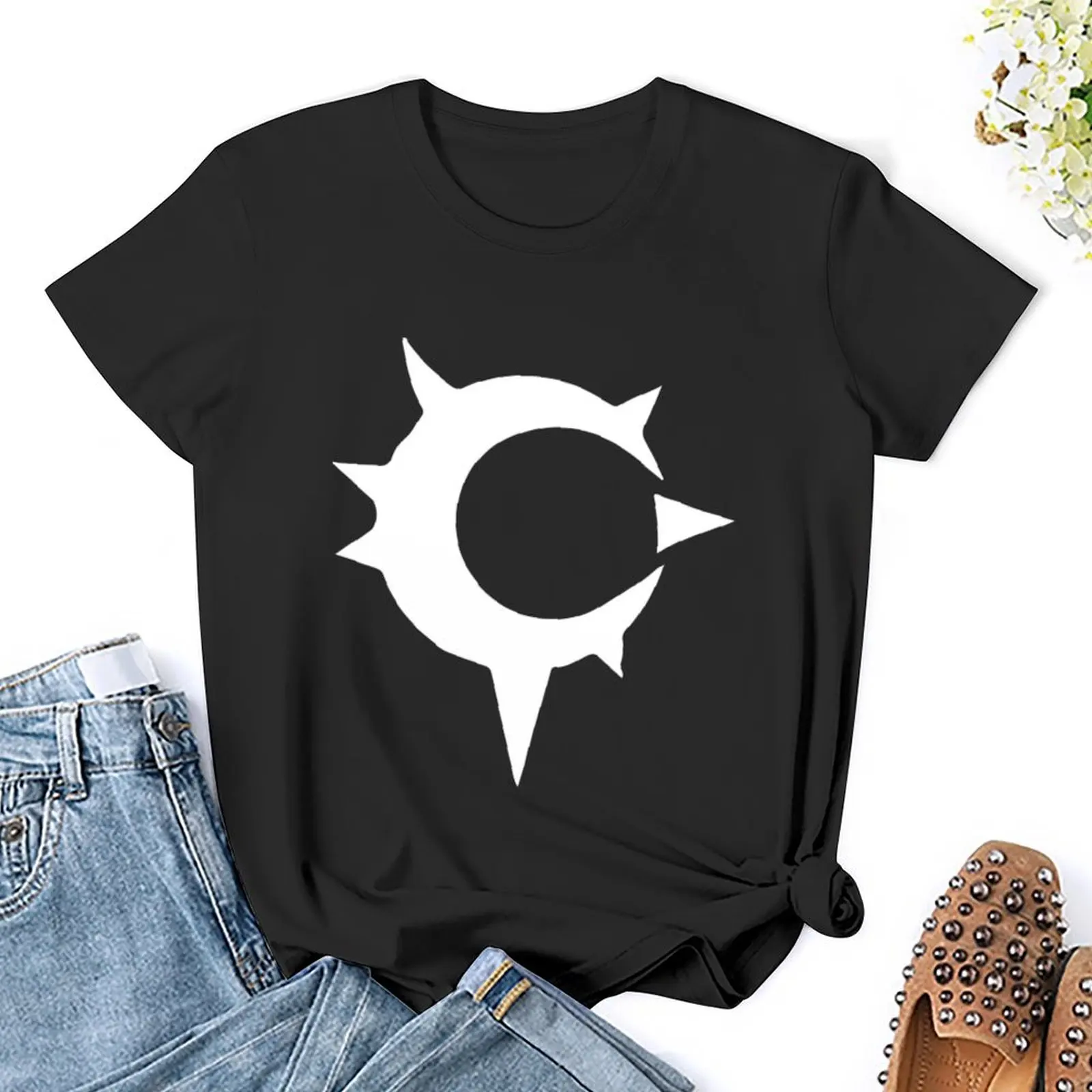 Shadowmoon Clan T-Shirt Blouse anime clothes t-shirts for Women cotton
