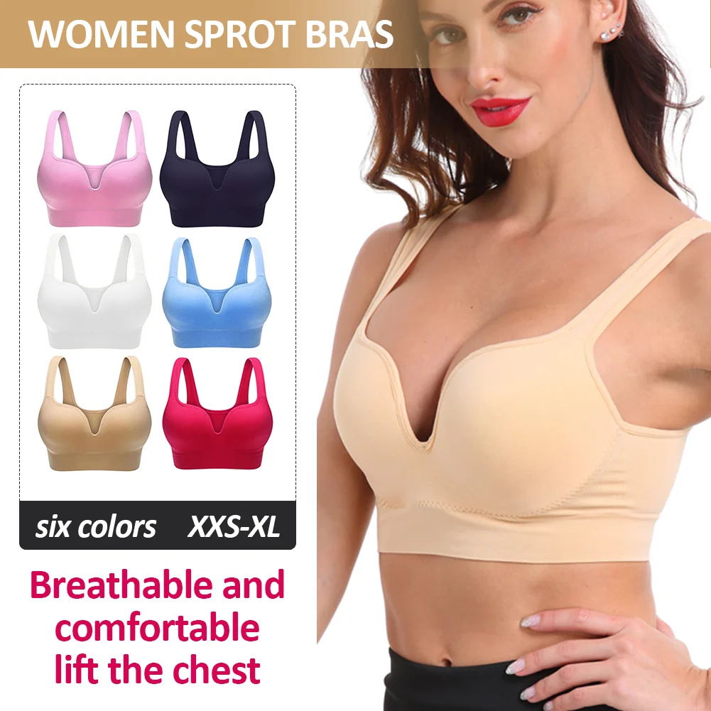 WEICHENS Full Bust Sports Bras for Women Gym Running Fitness Yoga Bra Breathable High Impact Padded Support Push Up Bralette