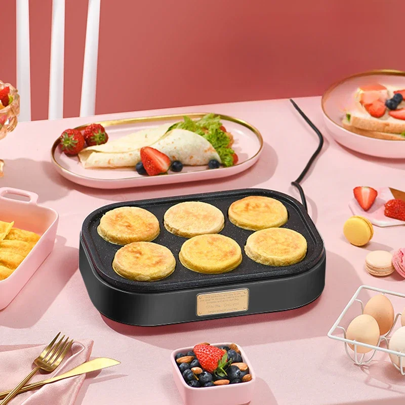 

Electric Egg Hamburger Machine 220V Non-stick Frying Pan Egg Omelette Cooker Cake Crepe Maker Pancake Breakfast Machine