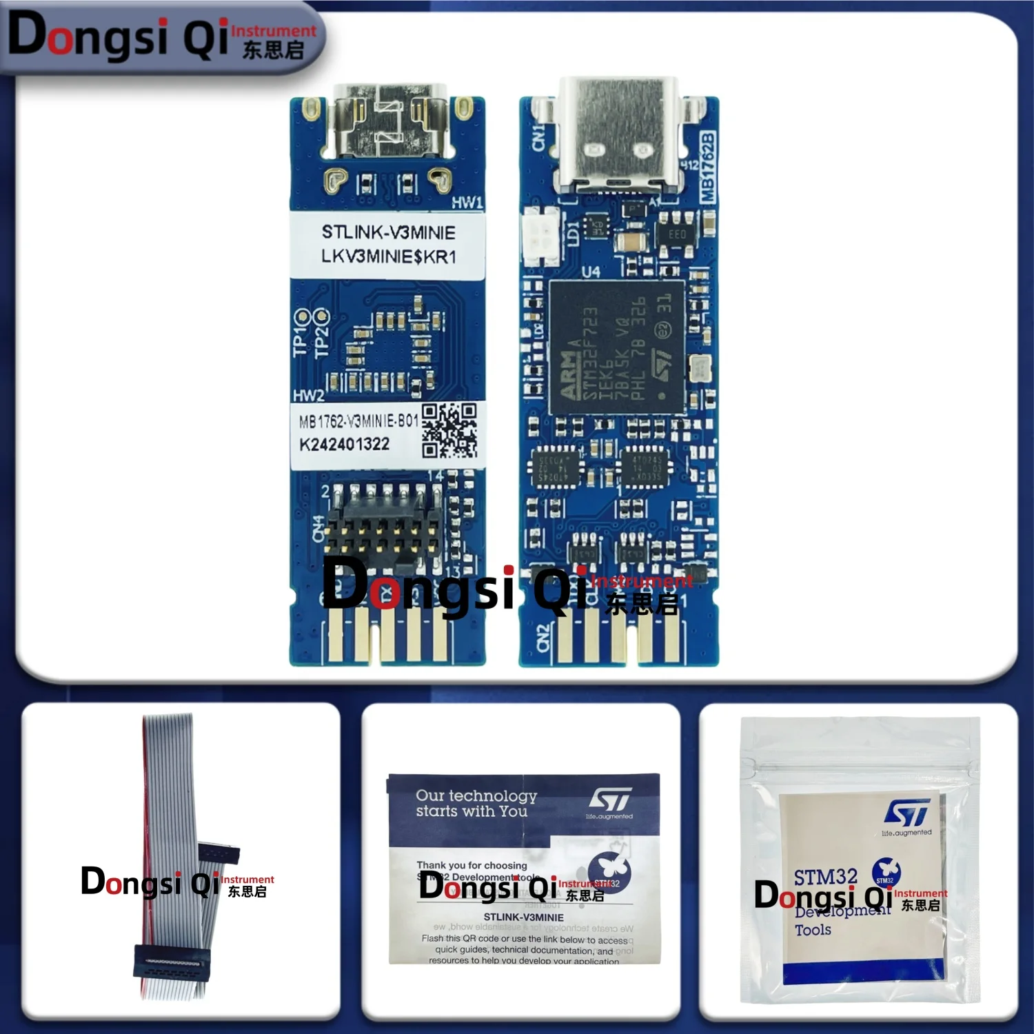 1 Buah//Banyak STLINK-V3MINIE STM32 Compact Online Debugger dan Programmer 100% Stok Asli