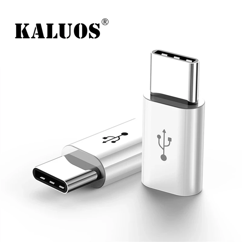 KALUOS Micro USB to Type-C Adapter Connector for Samsung Huawei Xiaomi Android Phone Data Sync Converter Charging Cable Switch