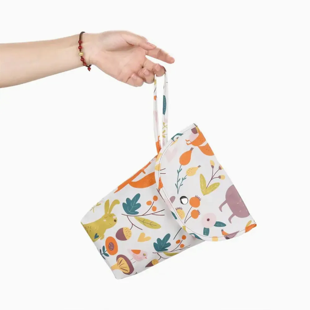 New Reusable Diaper Bag Handbag Large Capacity Mommy Diaper Storage Bag Carrying Bag for Going Out