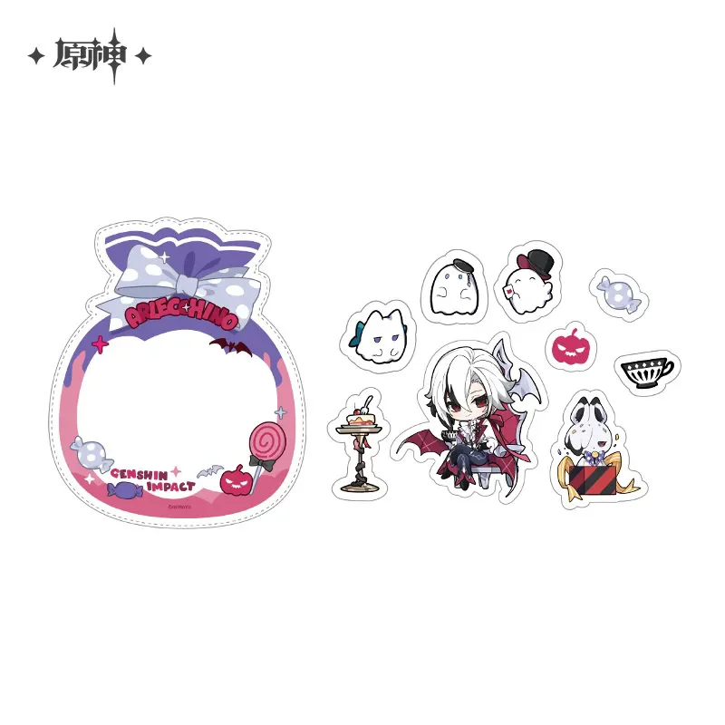 [Genuine] miHoYo Game Genshin Impact Sticker Set Wanderer Citlali Klee Anime Accessory Cartoon Ornament Prop Cosplay Xmas Gifts 4