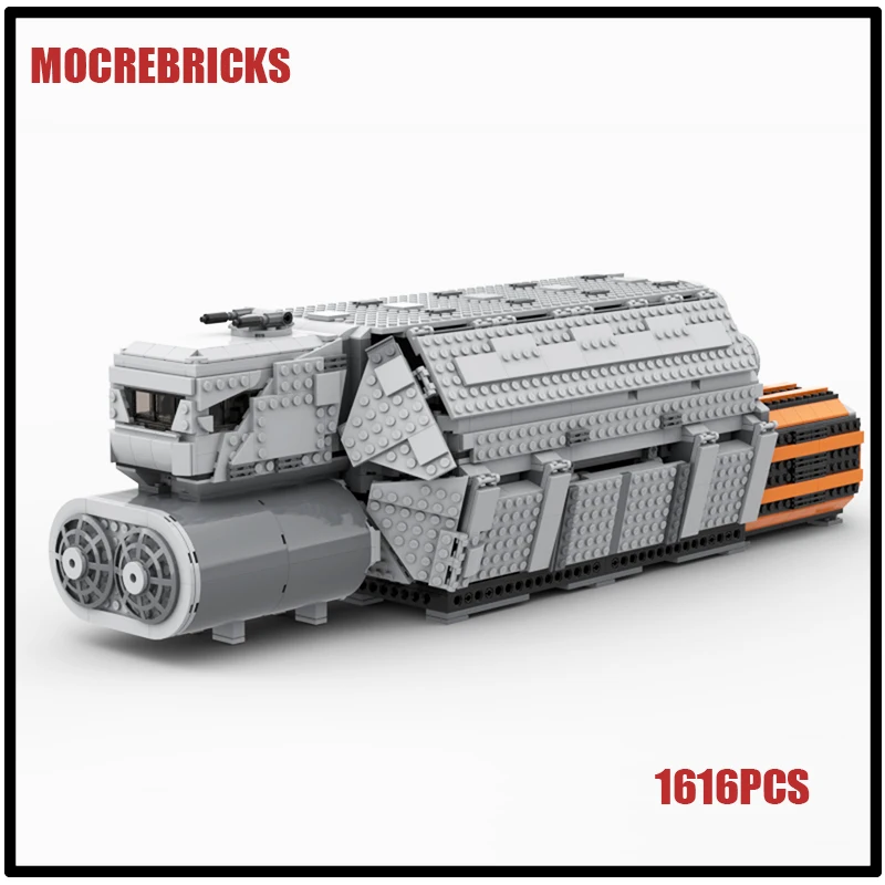 

MOC Building Blocks High-tech Military Capital Ships Naval Imperial Heavy Freighter Turret Warships Assembly Model Bricks Toys