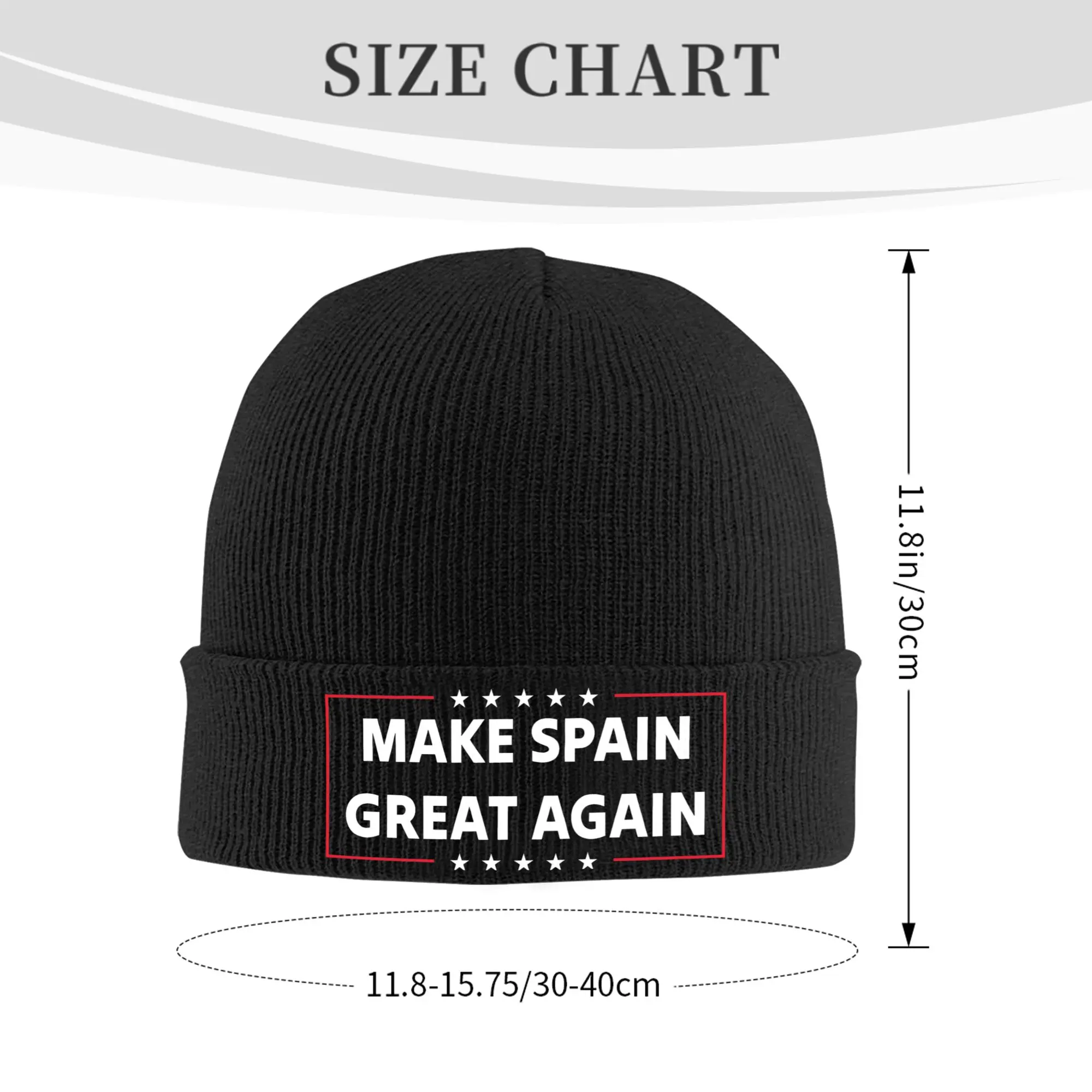 Make Spain Great Again Spanish Espana  Knit Hat  Casual Caps Men Women Unisex Kpop Beanie Hats Autumn Winter Elastic Bonnet Hats
