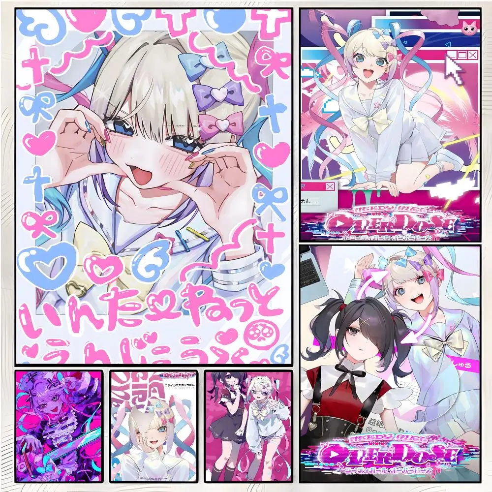 Game Simulation Needy Girl Overdose Poster Superior Home Space  Indoor Decorative Art & Home Decor