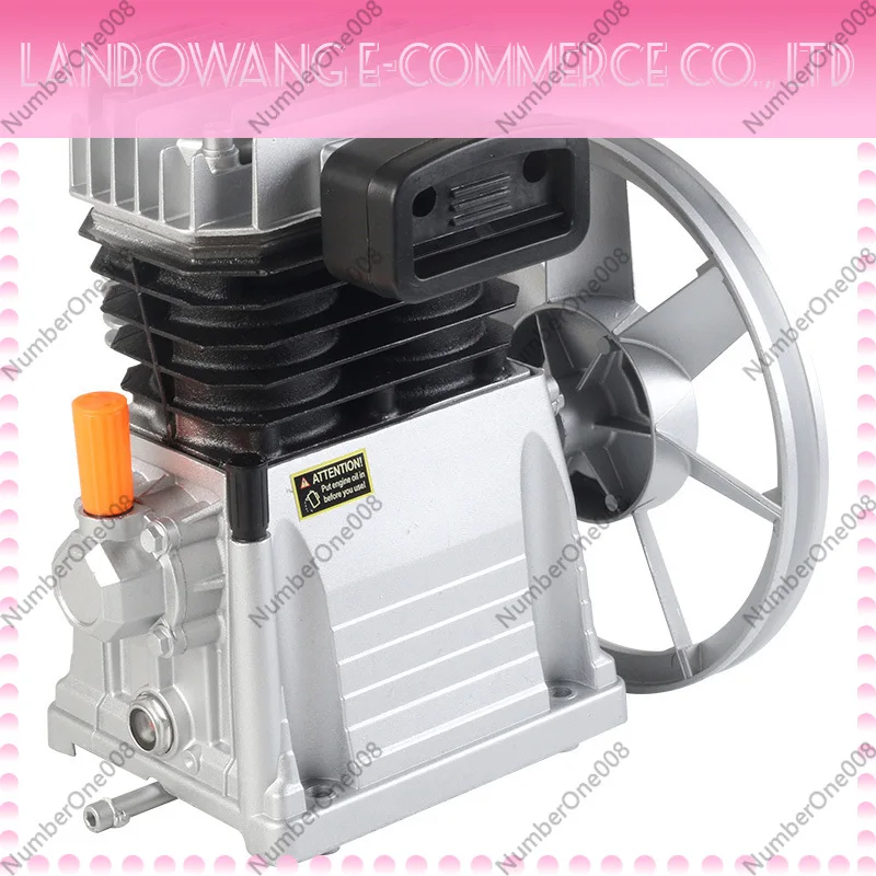 Industrial Piston Air Compressor Pump Head 2055 2065 2070 Dual Cylinder Air Pump Italian Style Aluminum Cylinder Head