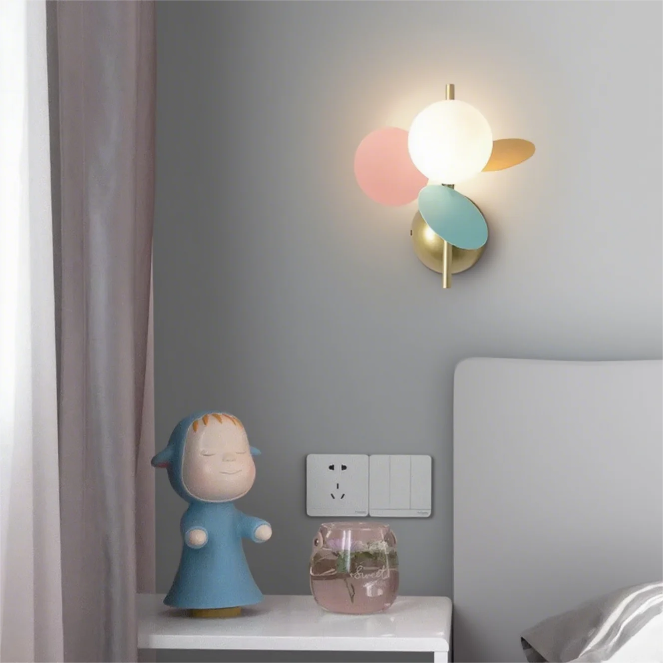 sandyha-macaron-led-wall-lamp-colorful-acrylic-night-light-vintage-bedside-decor-kids-room-bedroom-living-room-modern-lighting