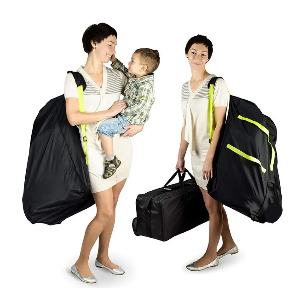 

Simple Portable For Pushchair Large Double Shoulders Strap Storage Bag Stroller Cover Pram Travel Bag Baby Stroller Bag