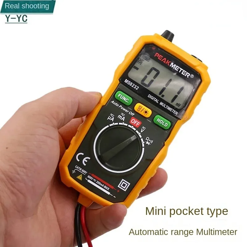 

PM8232 Portable digital high-precision small electrician special burn-proof digital display multimeter