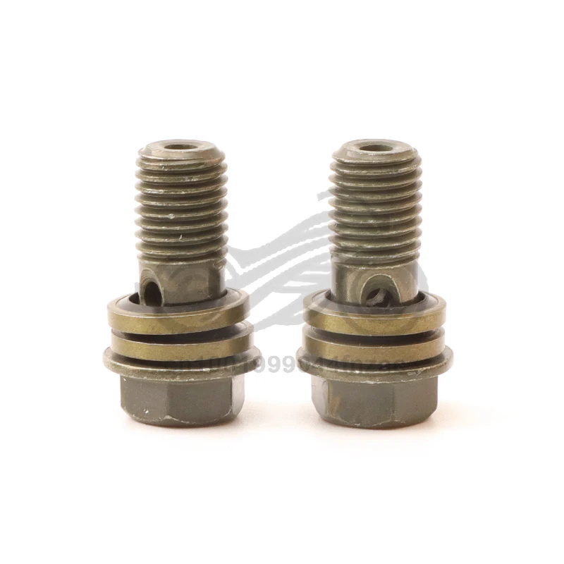 

2 Pcs M8/M10x1.25 Hydraulic Brake Master Cylinder Oil Hose Screw Banjo Bolt Motorcycle Universal Tube Tubing Screws Bolts