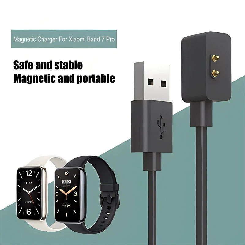 Charging Cable For Xiaomi Smart Band 9 8Pro 8 Active 7 Pro 6 NFC 5 Mi Smart Band 4 3 2 Bracelet USB Dock Magnetic Charger