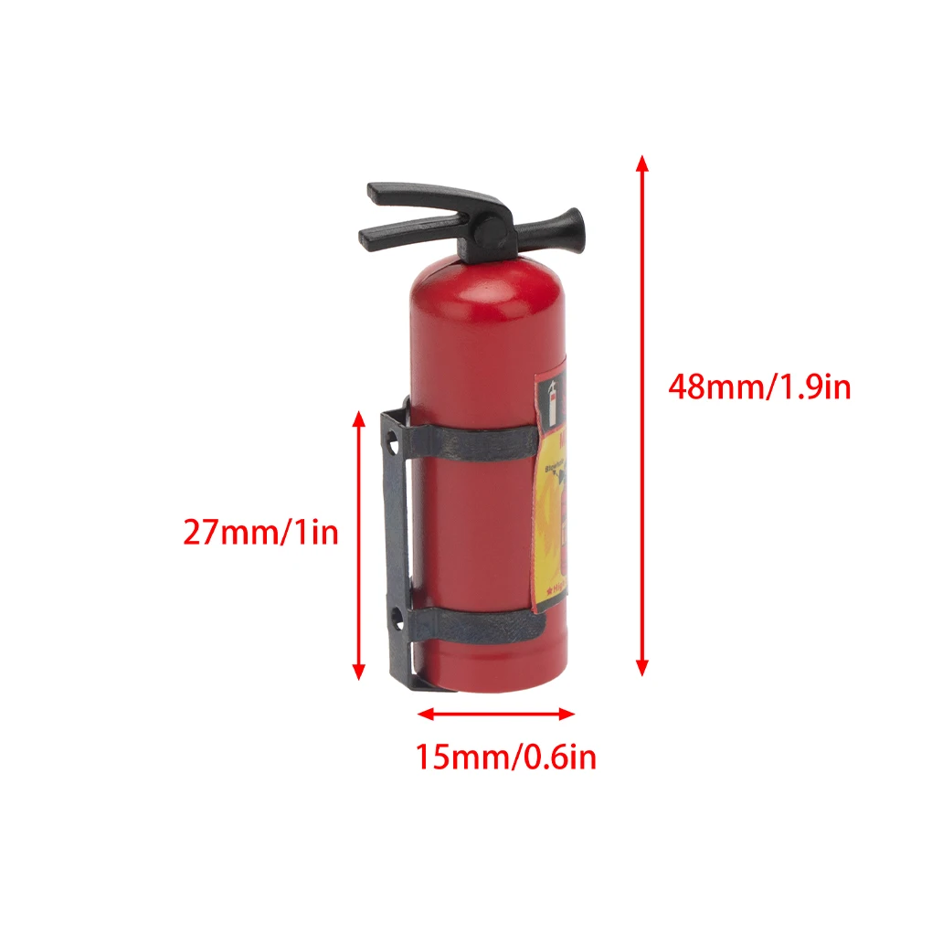 Mini Fire Extinguisher Miniature Outdoor Tools Landscape Adornments Decoration Decorative Models Creative RC Decoration