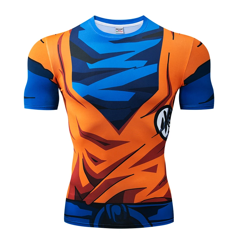 

Seven Dragon Ball - Brand Original 3D T-shirt High Quality Men's Compression Short Sleeve Summer Fitness Costume