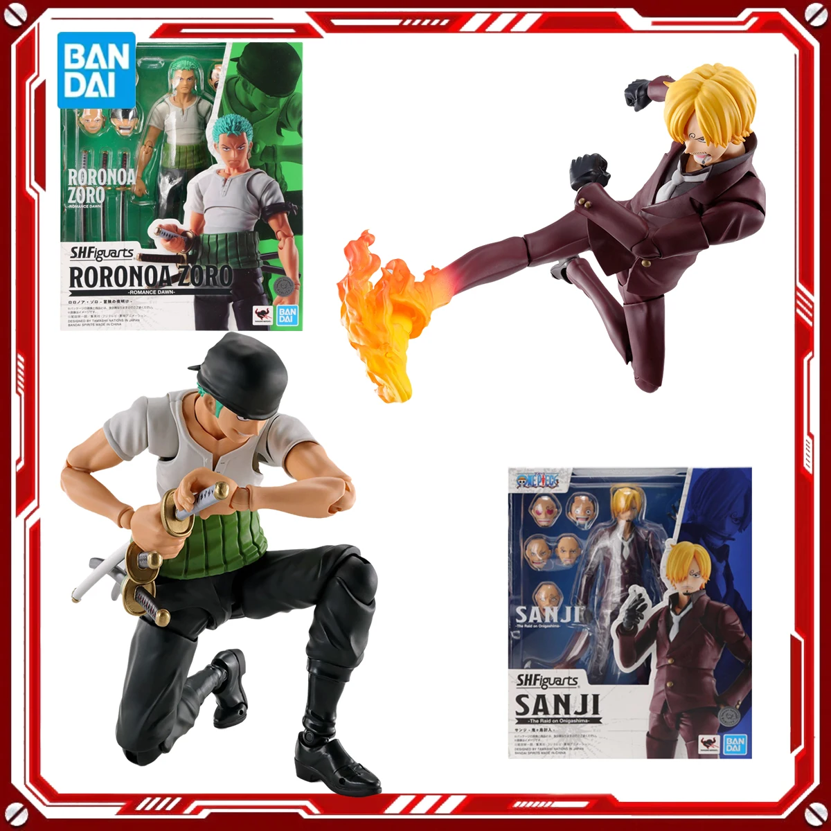 

Bandai Genuine One Piece Наборы моделей аниме Sanji The Raid on Onigashima Roronoa Zoro Toys SHF Фигурка в сборе Модель в подарок