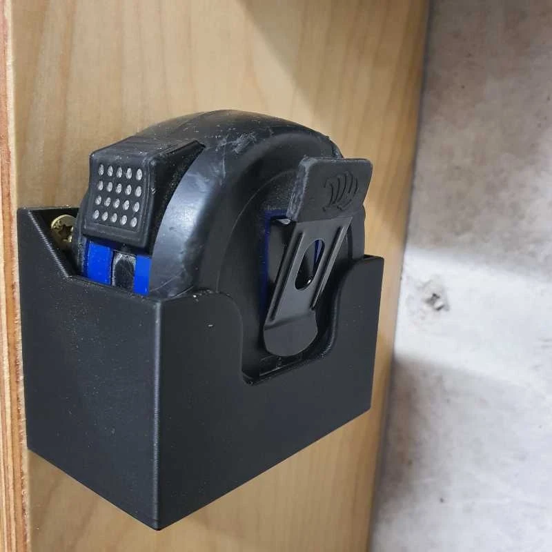 Wall Mount Tape Measure Holder Tool Storage Rack for Workshop and Garage Organization