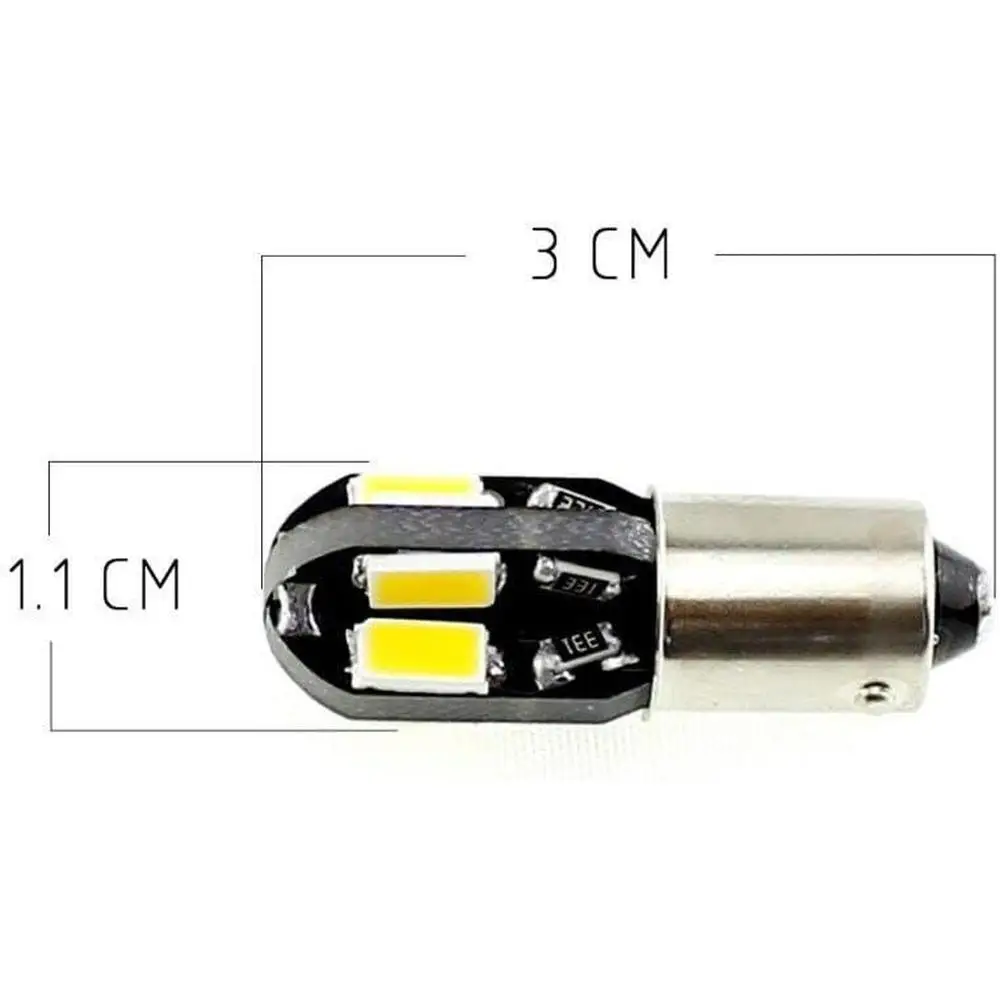 12V Car BA9S 5630 8 LED Fog Lights Bulbs 5630 8SMD  Headlight Bulbs Day Driving Running Light White Super Bright High power LED