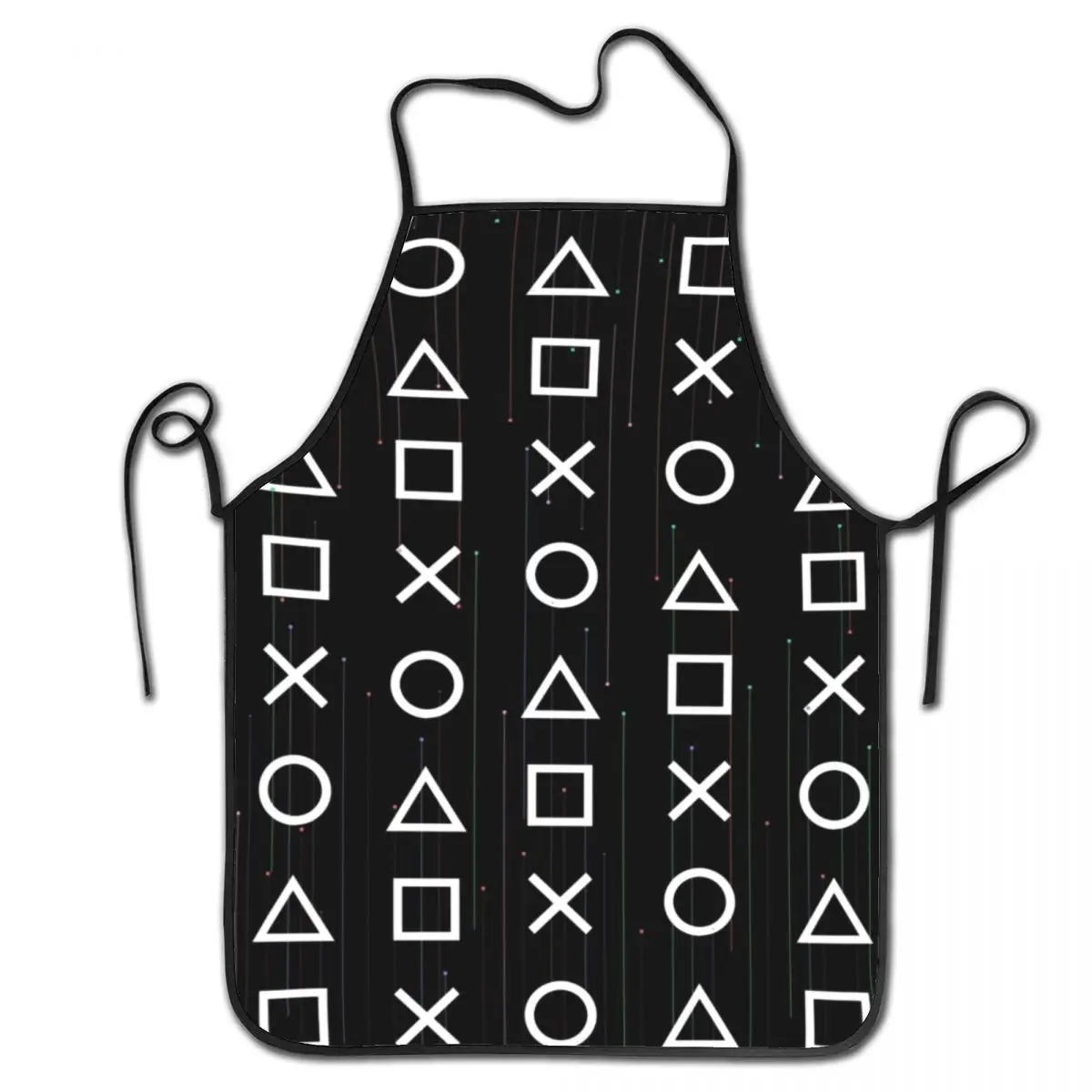 Cyberscape Controller Buttons Bib Apron Men Women Unisex Kitchen Chef Video Game Geek Gaming Tablier Cuisine for Cooking Baking