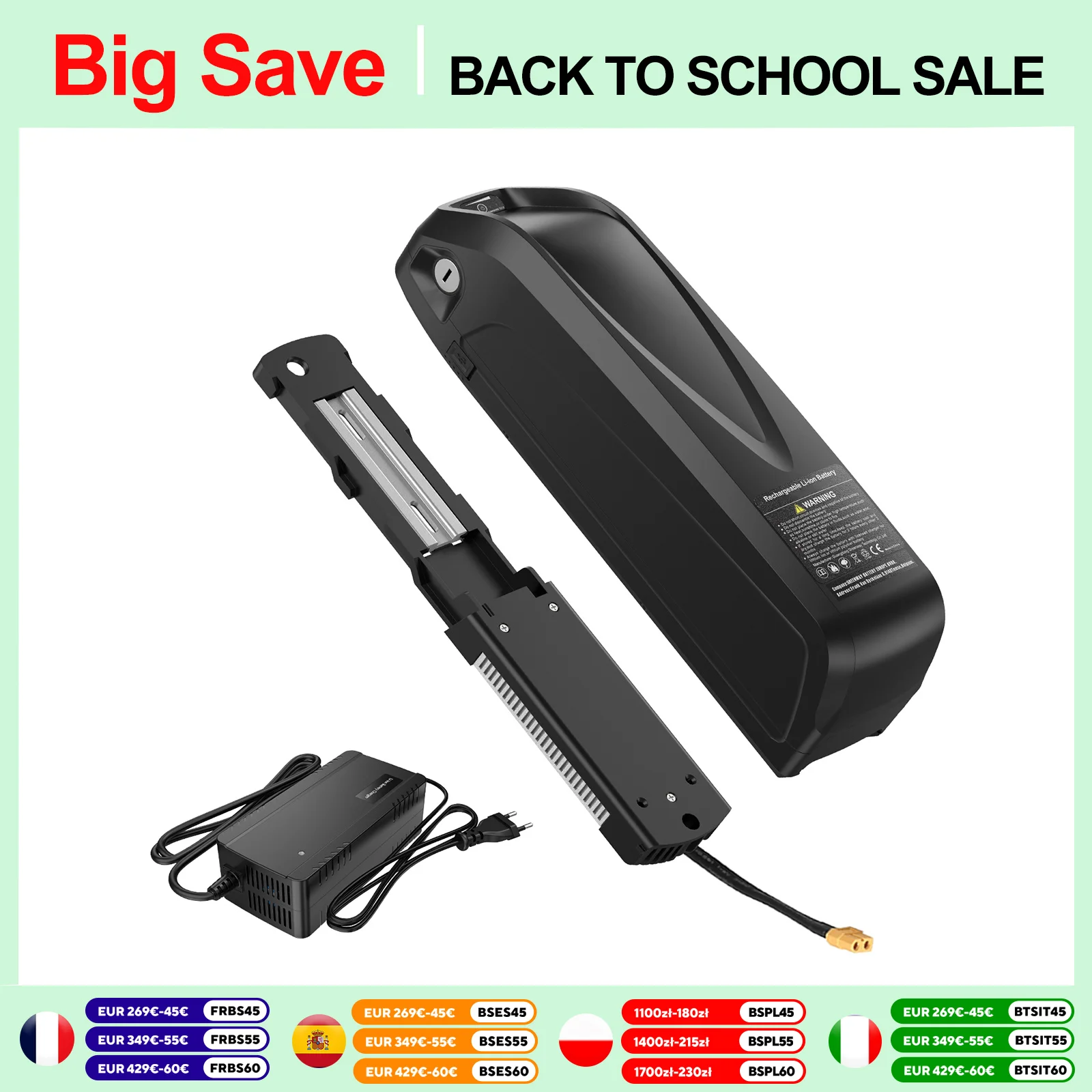 Batteria a ciclo elettrico Hailong 21700 18650 celle pacco 48V 36V 13Ah 17.5 20Ah batteria al litio ebike carburante per bafang tsszz8