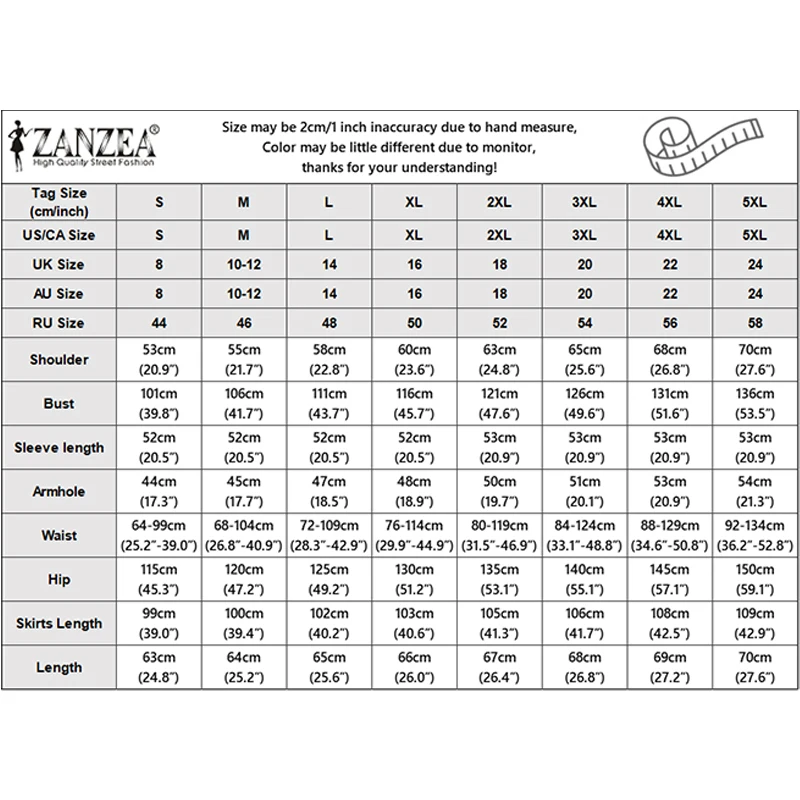 ZANZEA Women 2 Pieces Sets Summer Long Sleeve Tops Dress Suit Fashion Muslim Sets Ramadan Outfits Hijab Tracksuit Oversize 2026