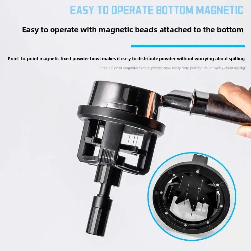 304 Stainless Steel Magnetic Distribution Needle Rotating Coffee Loose  Distributor Household Coffee Stirring Needle tool