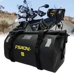 For Tiger 800 Tiger800 TIGER 800 Motorcycle Waterproof Tail Bag Travel Outdoor Dry Luggage Roll Pack Bag