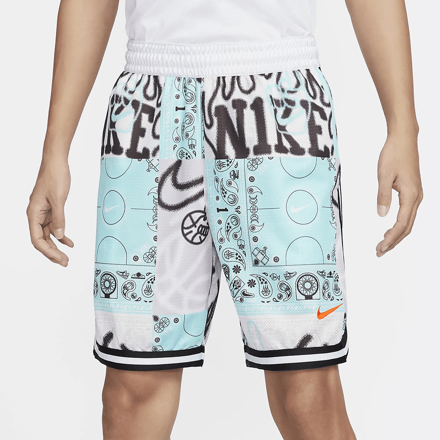 Официальные мужские баскетбольные трикотажные шорты Nike DNA Dri-FIT с принтом HF6141-418