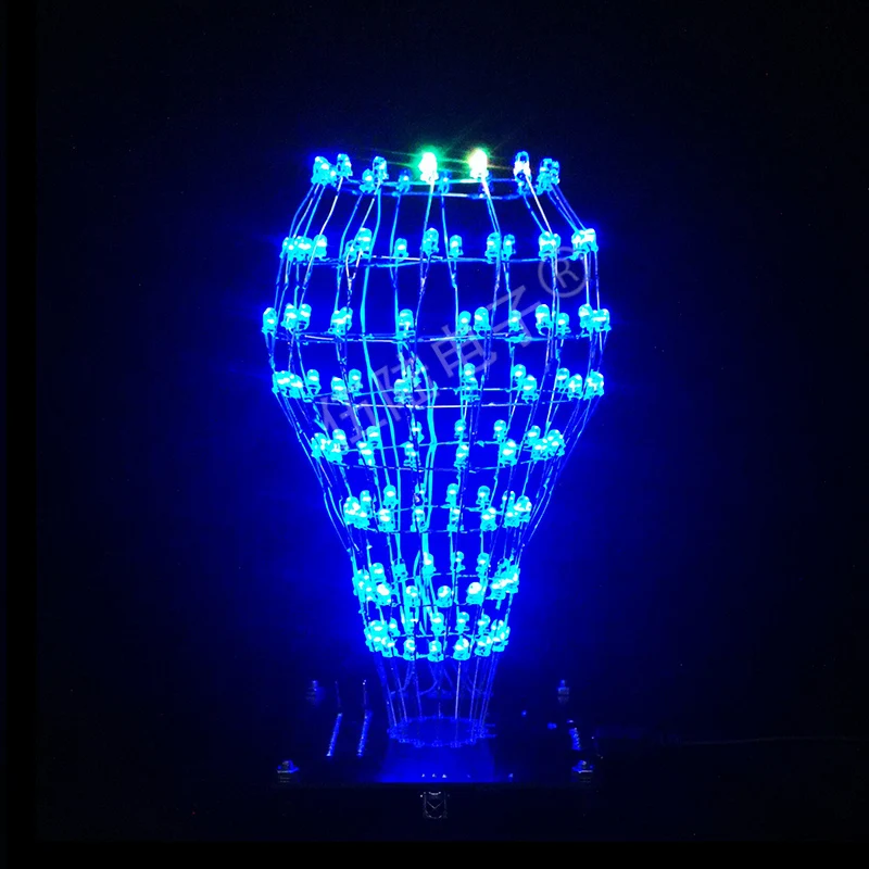 LED Display Music Spectrum SCM Electronic DIY Kit Colorful Lighting Flashing Welding Spare Parts