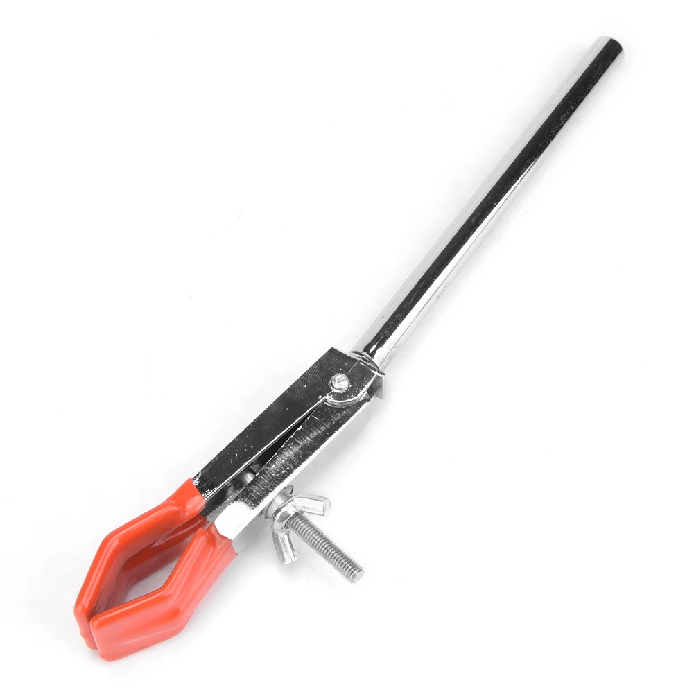 

135 ° Зажим для химической колбы, зажим для ретортной подставки, зажим для конденсатора из цинкового сплава, зажим для бюретки, лабораторный учебный инструмент 23*5*2 см