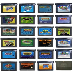 Cartuccia di gioco GBA Scheda console per videogiochi a 32 bit Wario Land 4 Wario Ware Inc Power Tennis Kart per GBA