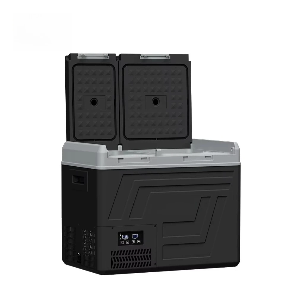 App Control Dual Temp Reverse Door Anti Shake Portable Refrigerator 47L Car Fridge for Truck Rv Camping Suv