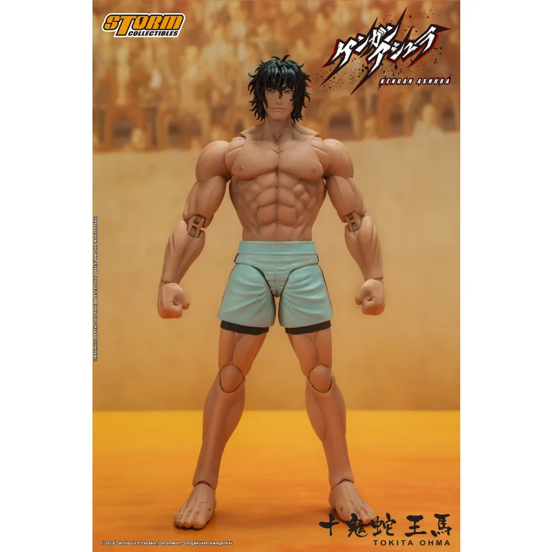 Oryginalna zabawka burzowa 1/12 Kengan Ashura Tokita Ohma figurka kolekcjonerska trójgłowy Ornament w pudełku zabawki modele