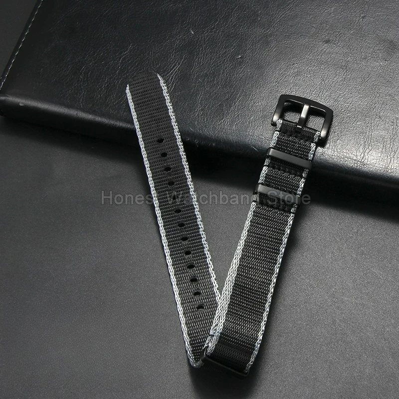 Arancione Blu Nero Cachi Verde 20 22mm Accessorio per orologio in nylon per Casio Tissot Omega Seamaster MIDO Conquest Airy Resistente agli odori