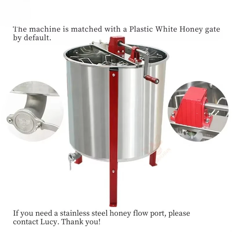 

exclusive supply Bee farm manual 8 honey extractors, solid-liquid separators, beekeeping equipment, ex-factory price