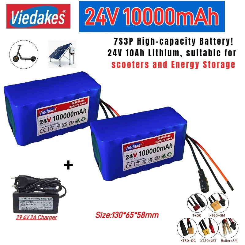 7S3P 18650 29,4V 100000 بطارية ليثيوم أيون، 24V 100Ah، مناسبة لبطارية ليثيوم أيون 2A + لوحة البطارية. #1