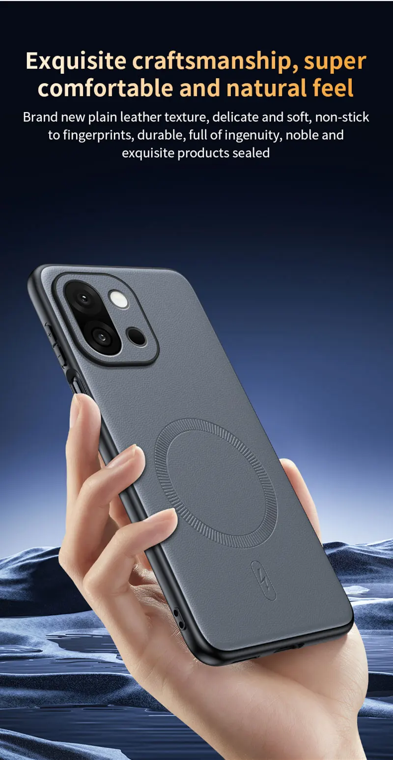 Für Oneplus 15 Hülle Magnetische Leder-Schutzhülle Für Oneplus 15 Anti-Fingerabdruck Rutschfest PC+TPU – Detail 14