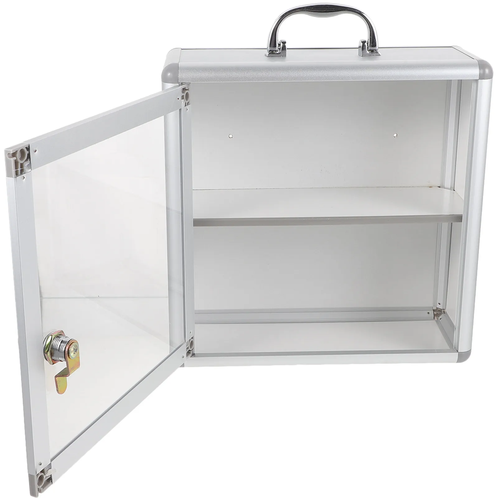 

Настенный органайзер для медикаментов, большой емкости, из металлического сплава и акрила, с безопасной застежкой, водонепроницаемый, портативный, для дома