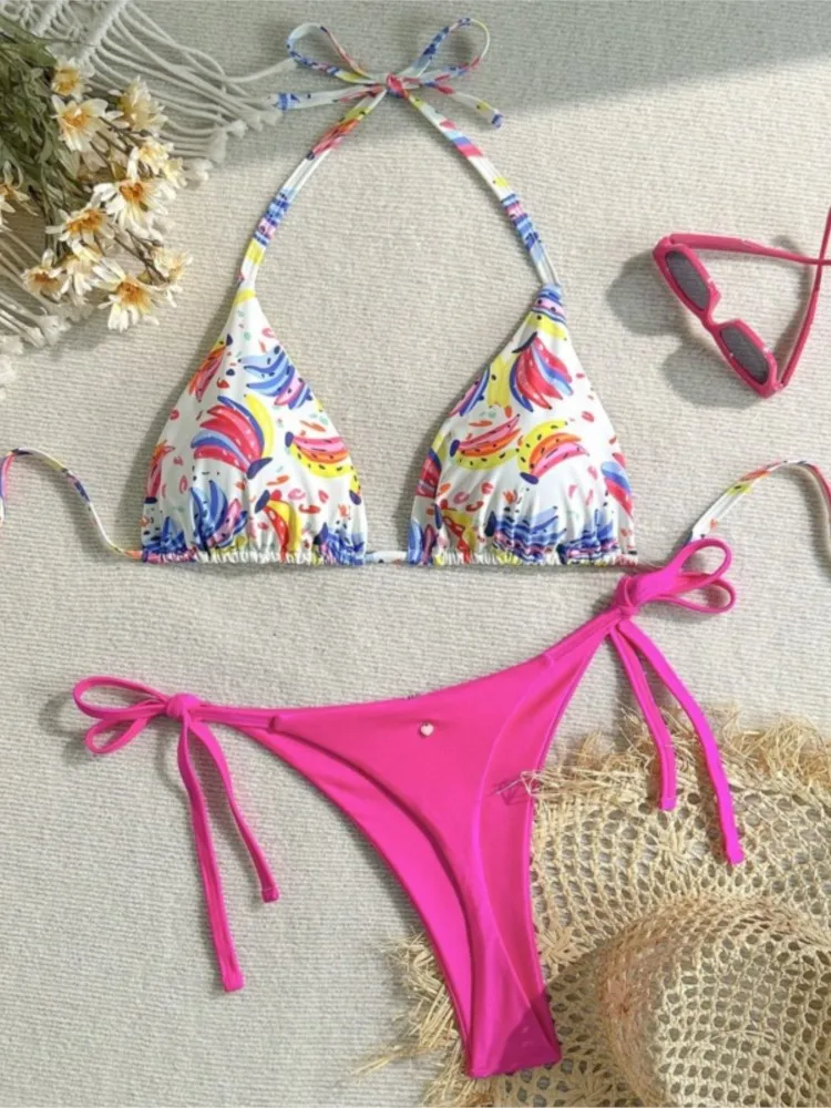 1XL-4XL Plus Size Bikini Sets Women's Push Up Large Size 3XL 4XL Swimsuit Summer Mujer Tummy Control Swimwear Bikini Sets