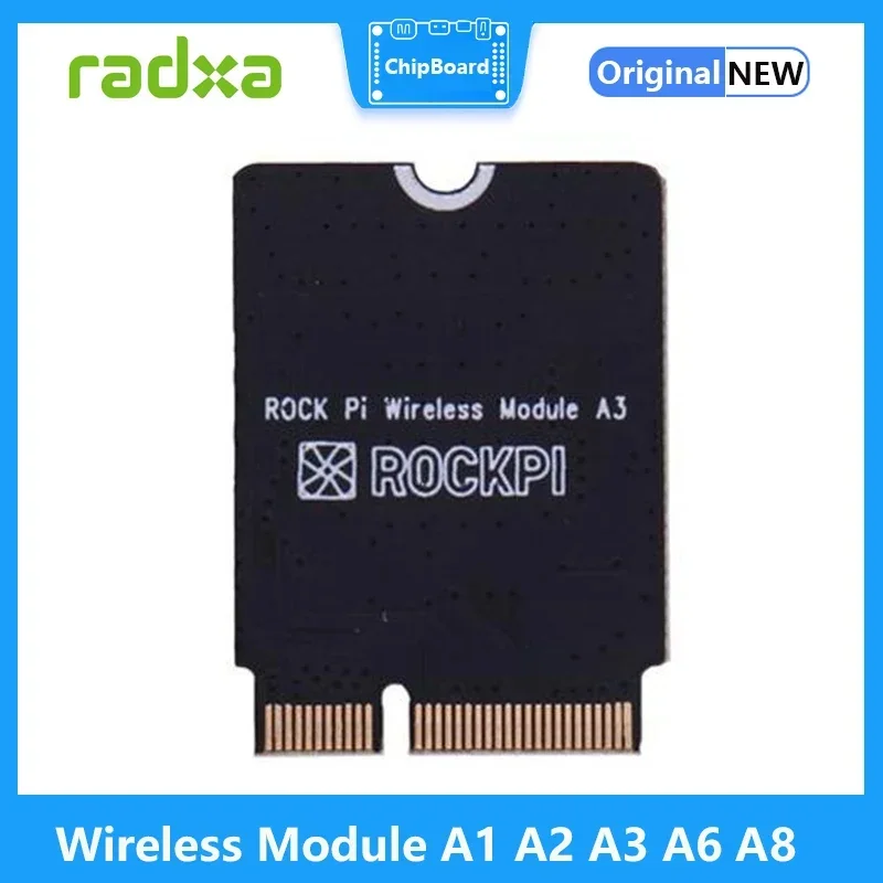 โมดูลไร้สาย Radxa A1 A2 A3 A6 A8 (WiFi 6) ทุ่มเทสำหรับร็อค5B/ร็อค3A/ร็อค Pi N10