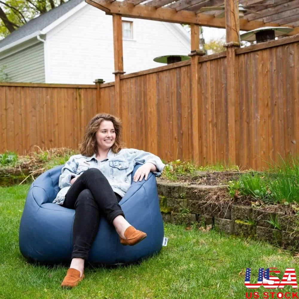 

Milano Outdoor Weatherproof Bean Bag Chair Lightweight Durable Marine Vinyl UV Protected Perfect Camping Deck Boat Fire Pit