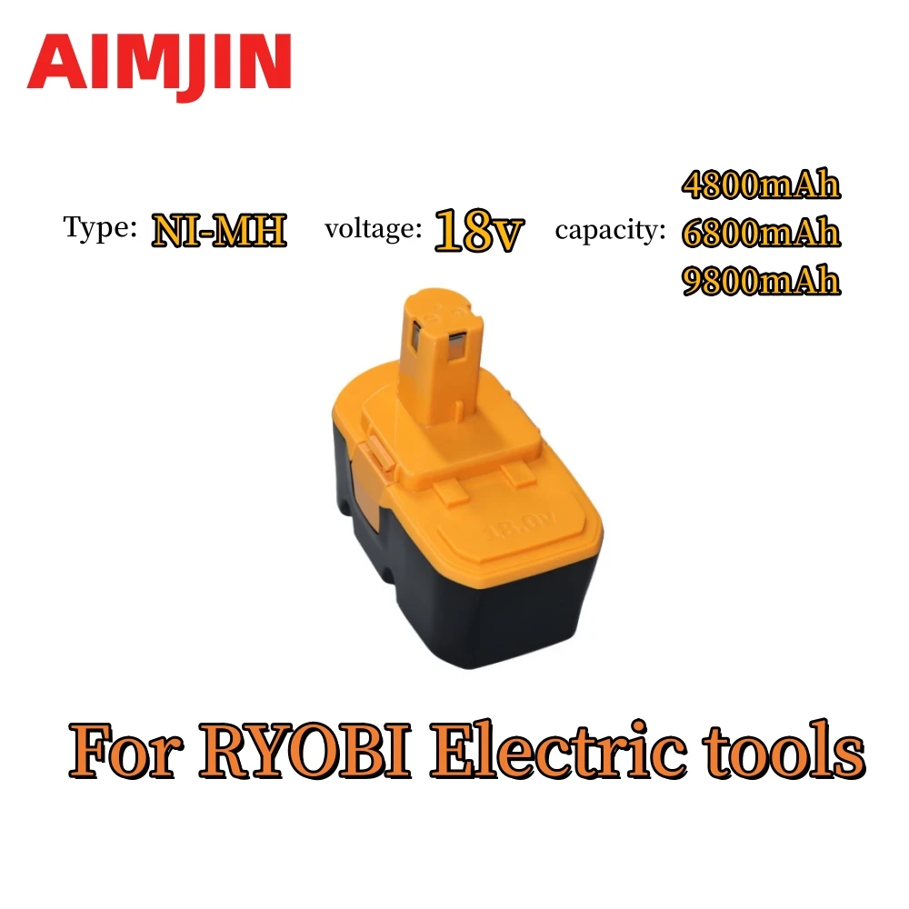 

Сменный аккумулятор NiMH для Ryobi 18 в 6800 мАч, совместим с P100 P101 ABP1801 ABP1803 BPP1820