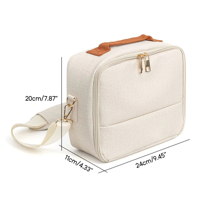 R91A torba na drukarkę do aparatu fotograficznego CP910/1200/1300 wyściełana torba na ramię Crossbody futerał na aparat torba zabezpieczająca przed