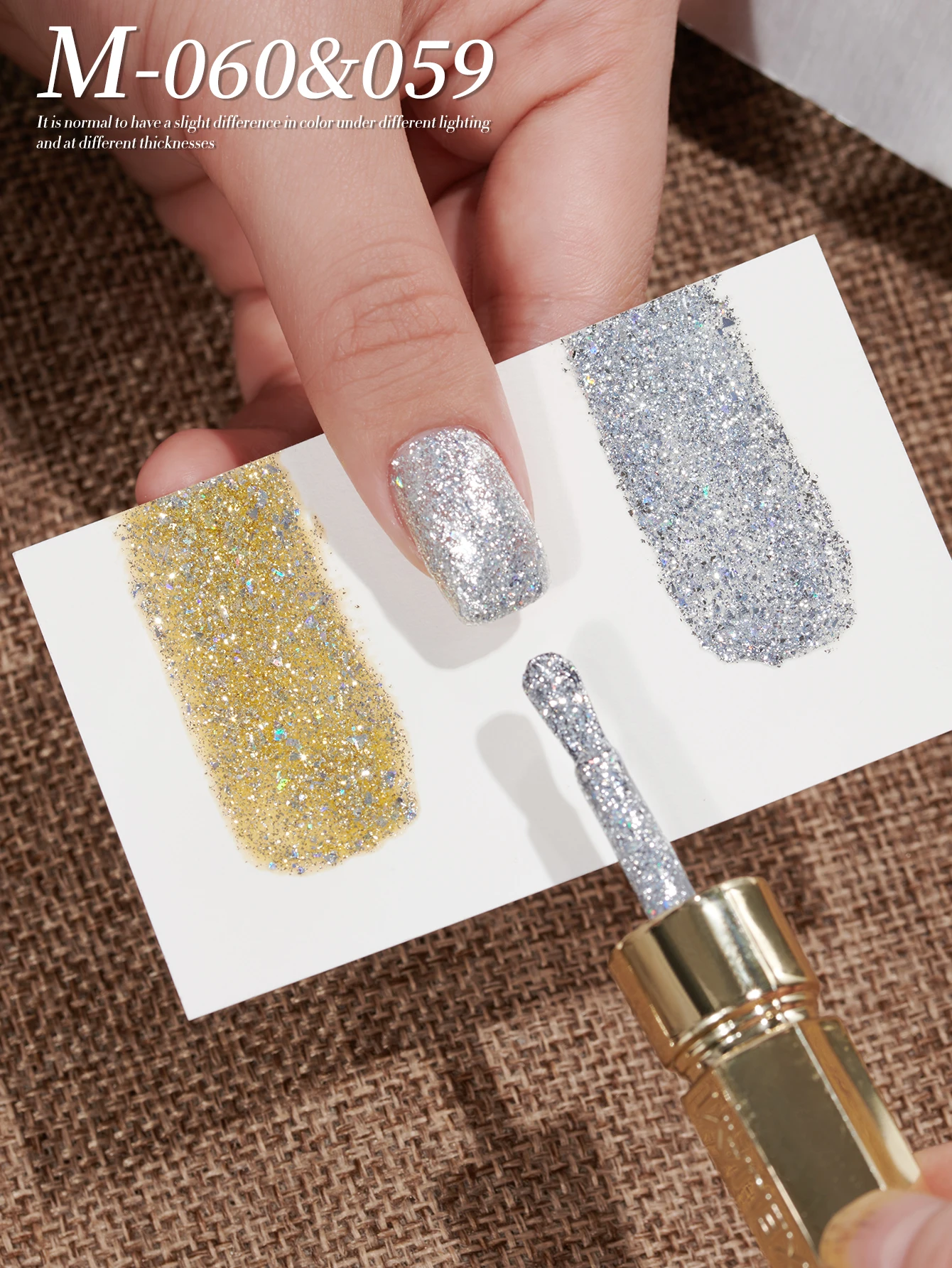 15 ミリリットル新人気のゴールデンとシルバーのグリッターネイルジェルポリッシュ半永久ネイルアート浸漬 UV LED ネイルサロン DIY