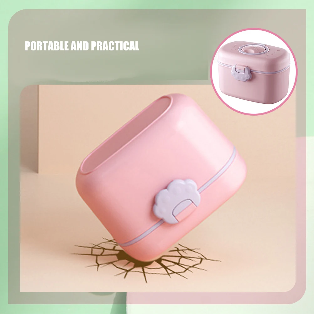 

2 Pcs Powder Box Formula Container Outdoor Portable Travel Formula Dispenser Baby Travel Dispenser Storage Holder Party DIY
