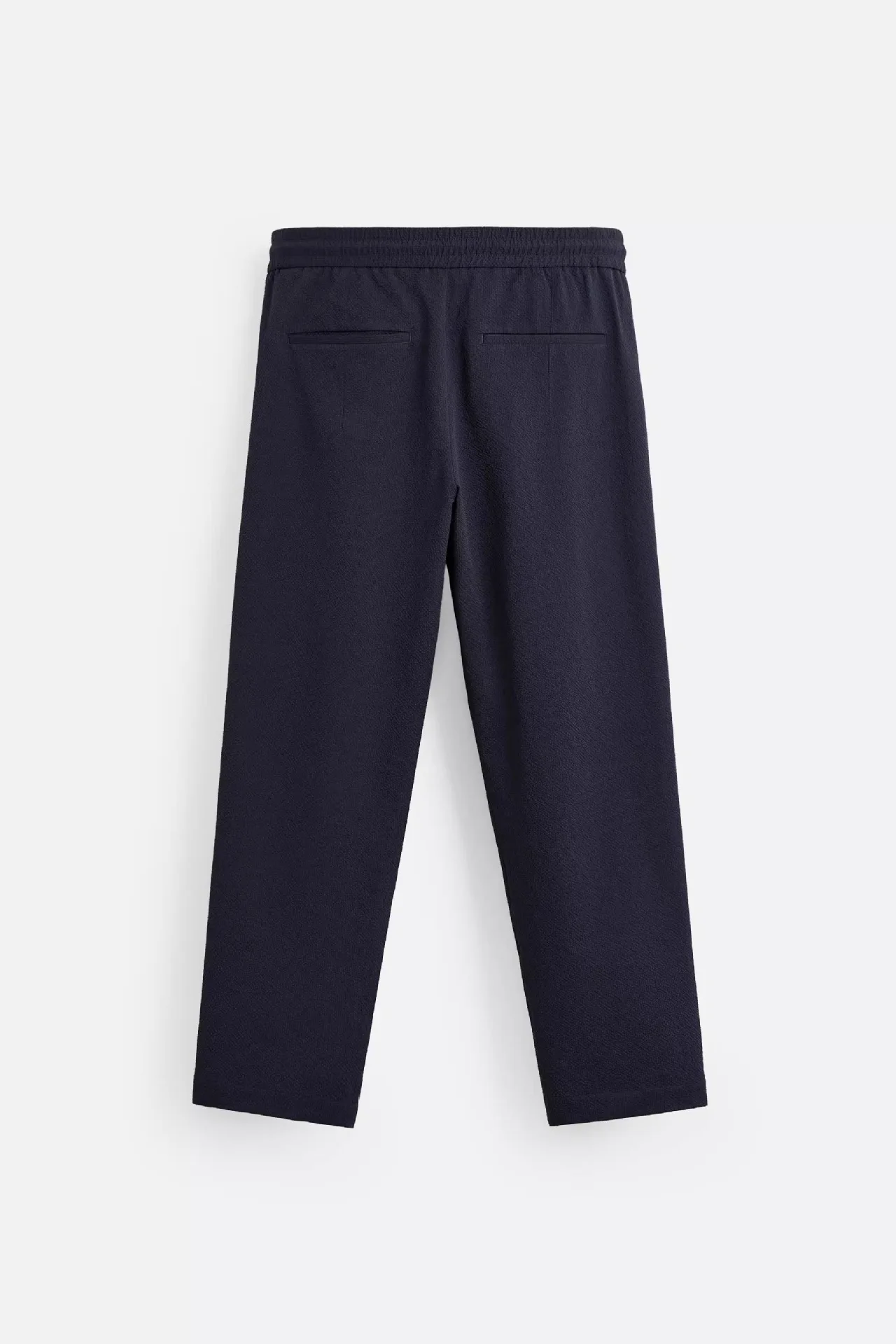 2025 Fashion Men's Loose Elastic Waist Foam Yarn Commuter Fold Pants