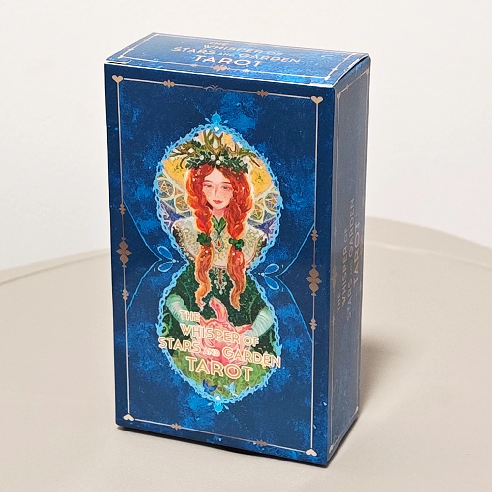 Le murmure des étoiles et le jeu de tarot du jardin, 10,3*6 cm, 78 cartes de tarot de dessin animé basées sur le système Rider Waite