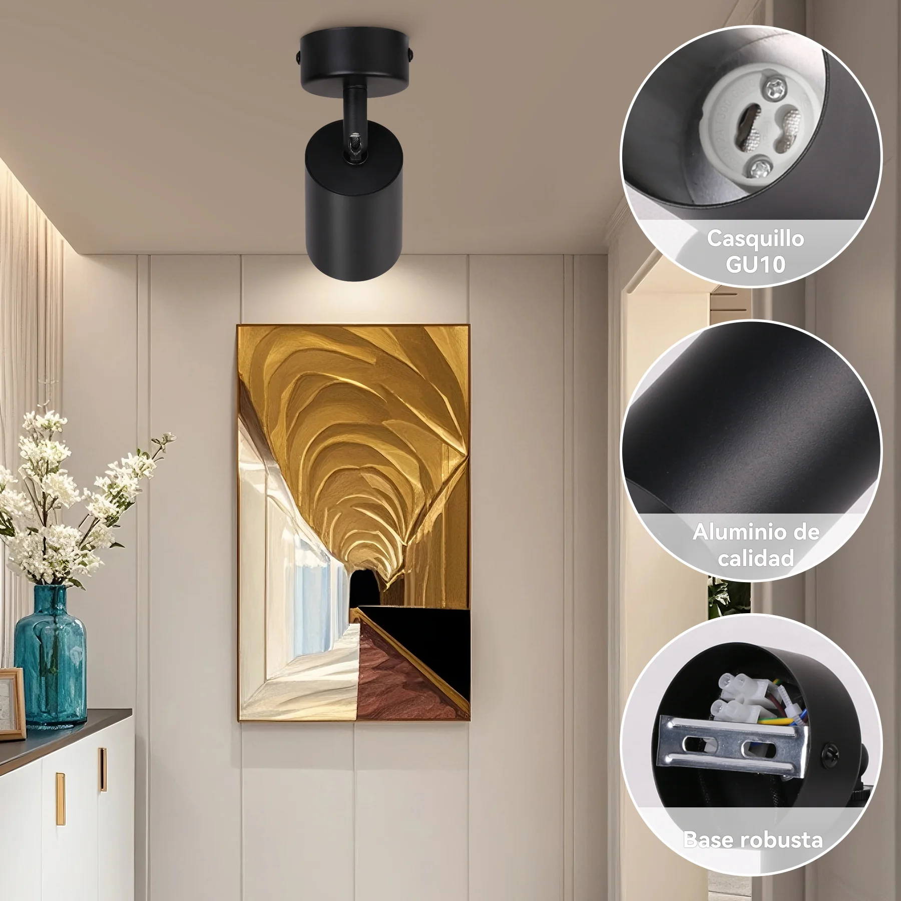 Ceiling Spot Lamp GU10 Base Chandelier LED Shop Bedroom Vestibule Replacement Led Spot for Corridor Home Decor Lights Hallway
