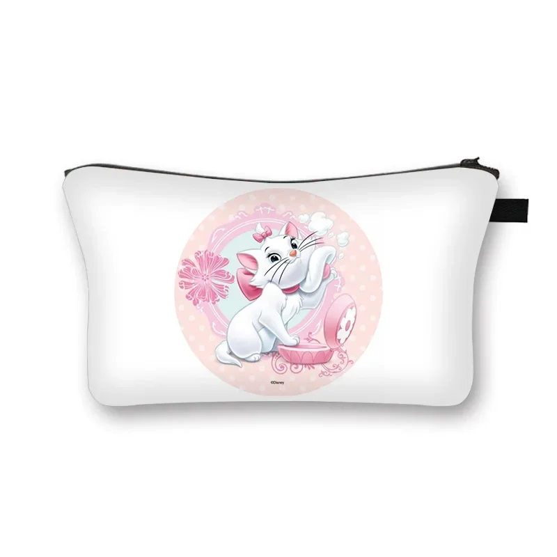 Bolsa de Cosméticos Marie Cat, Desenho Animado Anime, Figura Marie Kawaii, Bolsa de Viagem de Grande Capacidade, Bolsa de Maquiagem Feminina, Bolsa de