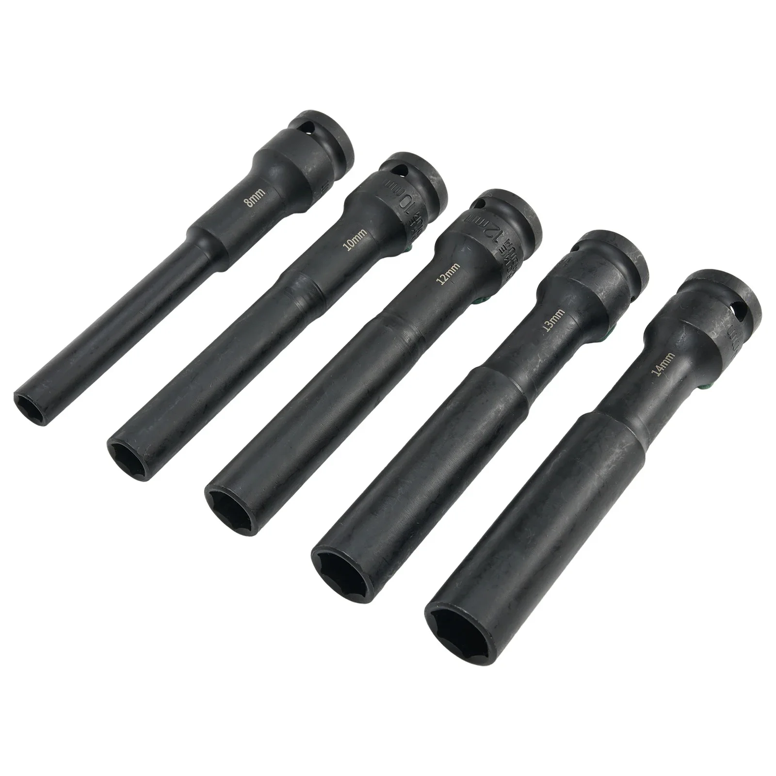 5pcs Wrench Hex Socket Head 1 2inch Drive Adapter Spanner Converter 8-14mm Square Hole Connector For Wrench Hand Tools