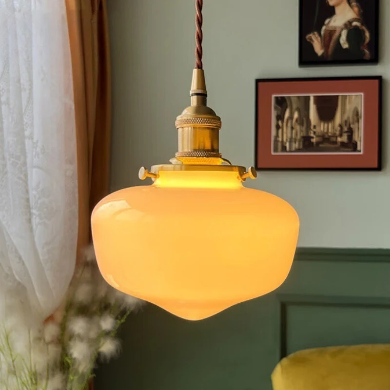 Nordic Minimalist Pendant Lights Glass LED Suspension Luminaire Bar Counter Dining Room Bedroom Embellish Illumination Luminaire